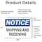 Signmission Shipping And Receiving, 10 in W x Rectangle, Vinyl Decal OS-2PACK-NS-D-710-L-16560 - alternate 6